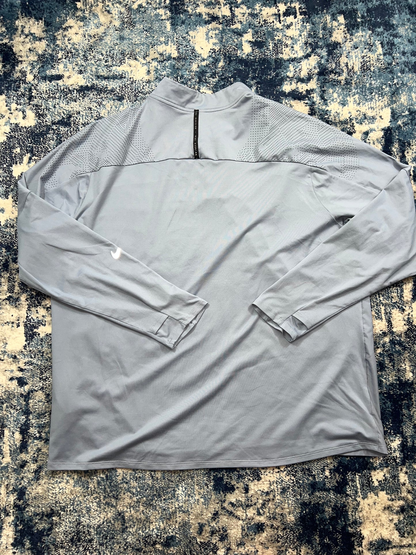 Nike Running Division 1/4 Zip Light Blue Reflective Men’s XXL – Men's 2XL in Light Blue, men's 2XL – detail view