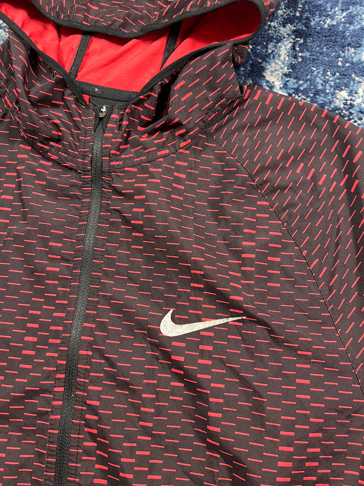 Nike Racer Fuse Digital Dash Windrunner Jacket Red Black Men’s Large – Red / Black in Red / Black, men's Large – alternate…