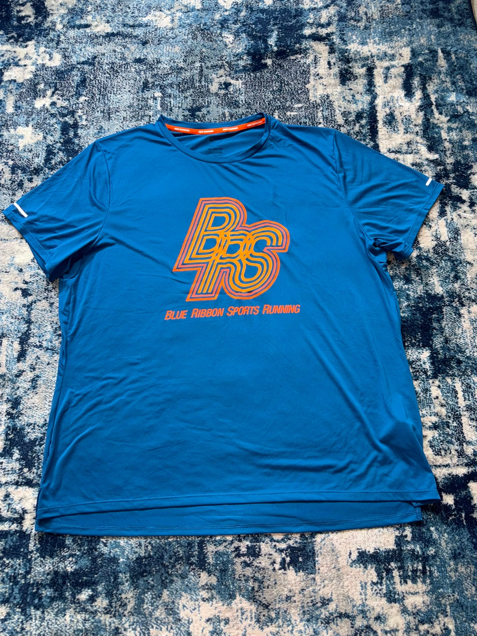 Nike Miler BRS / Flex Stride Set – Blue and Black, Men's 2XL in Blue and Black, men's 2XL – detail view