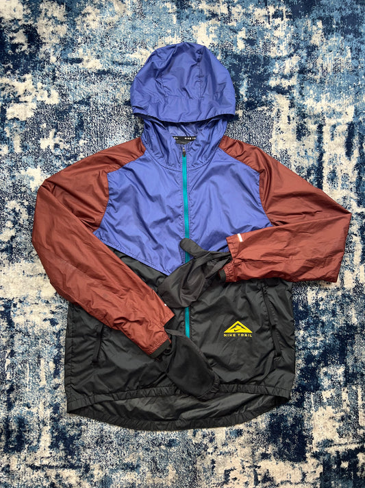 Nike Trail Storm-FIT Windrunner Jacket Burgundy Black Men’s Large – Burgundy / Black in Burgundy / Black, men's Large –…