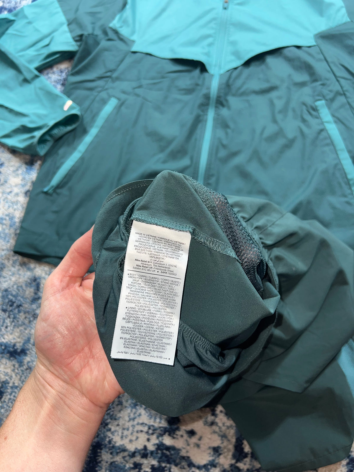 Nike Repel Miler Windrunner & Challenger Shorts Running Set Teal Green Men’s Small – Teal Green / Dark Green in Teal Green…