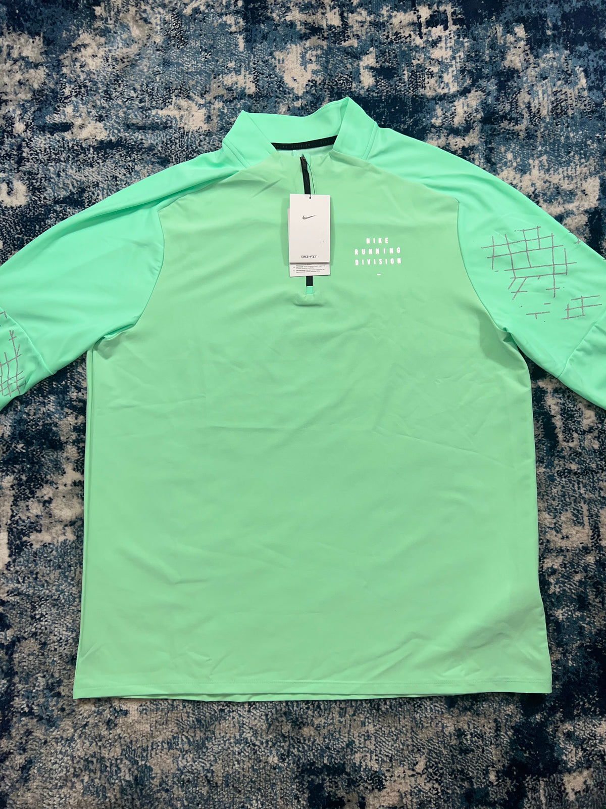Nike Running Division Spider Web 1/4 Zip Tracksuit Set Mint Green Black – Mint Green / Black in Mint Green / Black, men's…