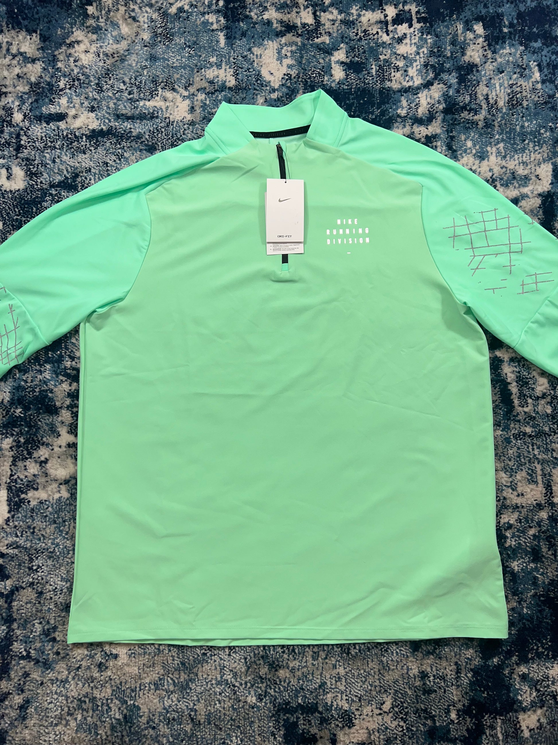 Nike Running Division Spider Web 1/4 Zip Tracksuit Set Mint Green Black – Mint Green / Black in Mint Green / Black, men's…