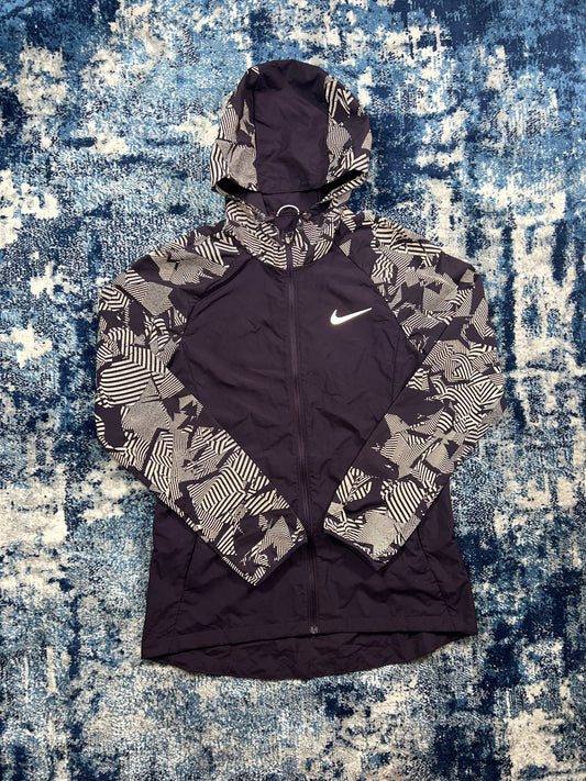 Nike Women’s Reflective Windrunner Jacket Purple UK Small in Purple, men's Small – front view