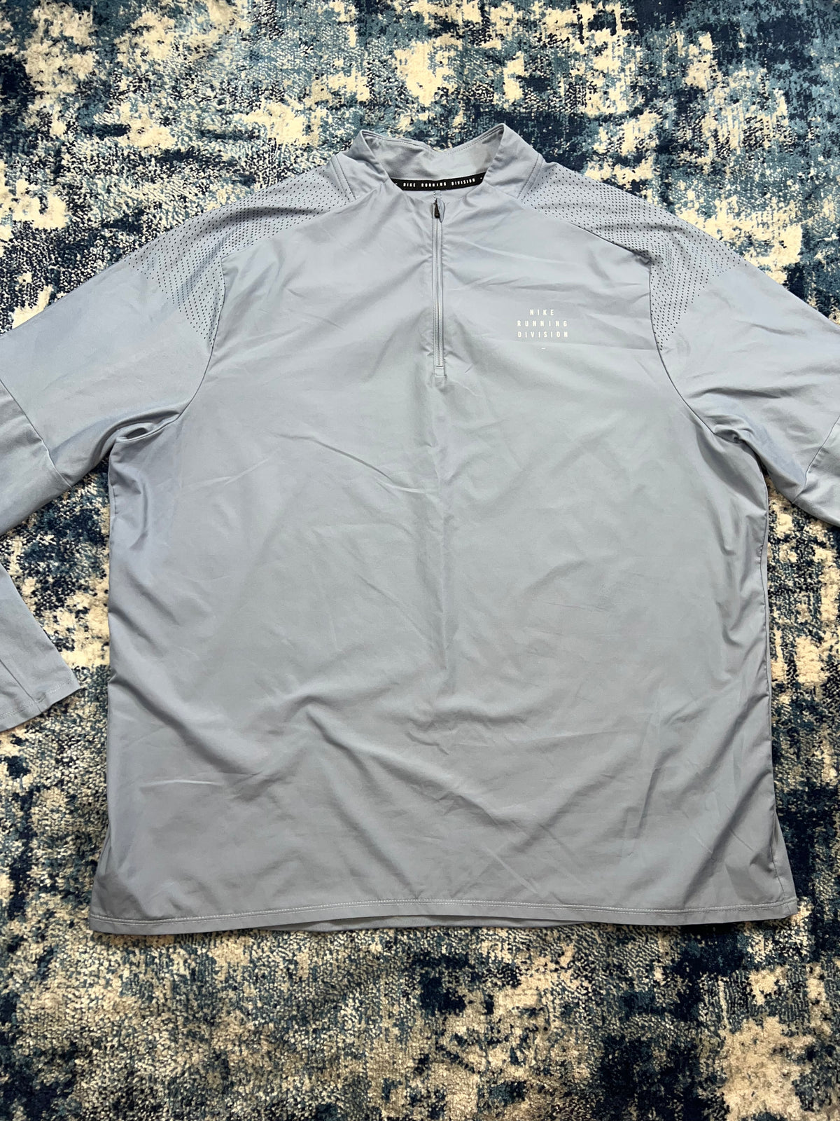 Nike Running Division 1/4 Zip Light Blue Reflective Men’s XXL – Men's 2XL in Light Blue, men's 2XL – detail view