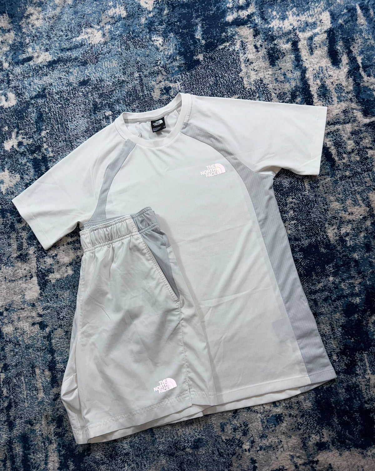 The North Face T Shirt and Shorts Set – White / grey in White / grey, men's Mixed Sizes – alternate view