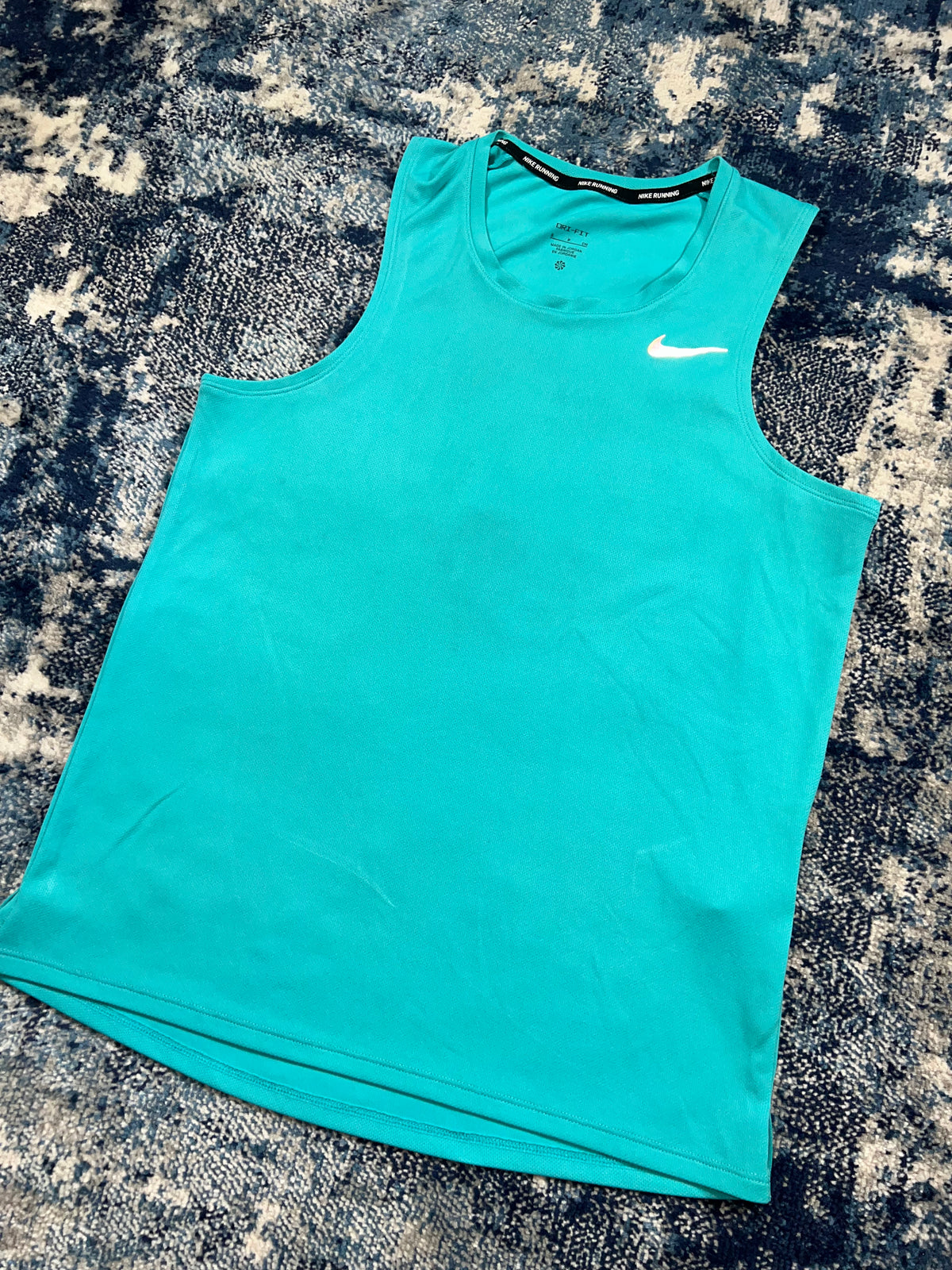 Nike Miler Dri-FIT Running Vest Tank Top Dusty Cactus Turquoise Blue – Dusty Cactus / Turquoise Blue, Men's Small in Dusty…