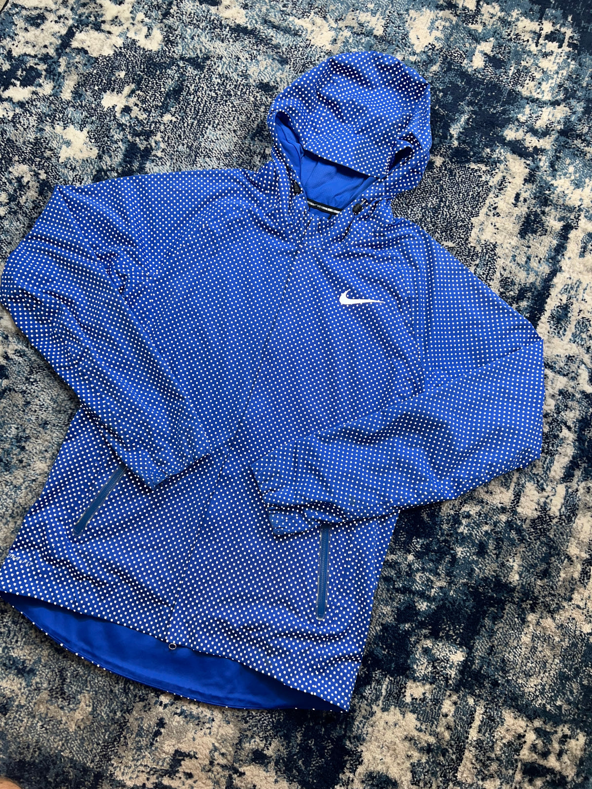 Nike Flash Storm-FIT Jacket Blue All Over Reflective Men’s Small in Blue, men's Small – alternate view
