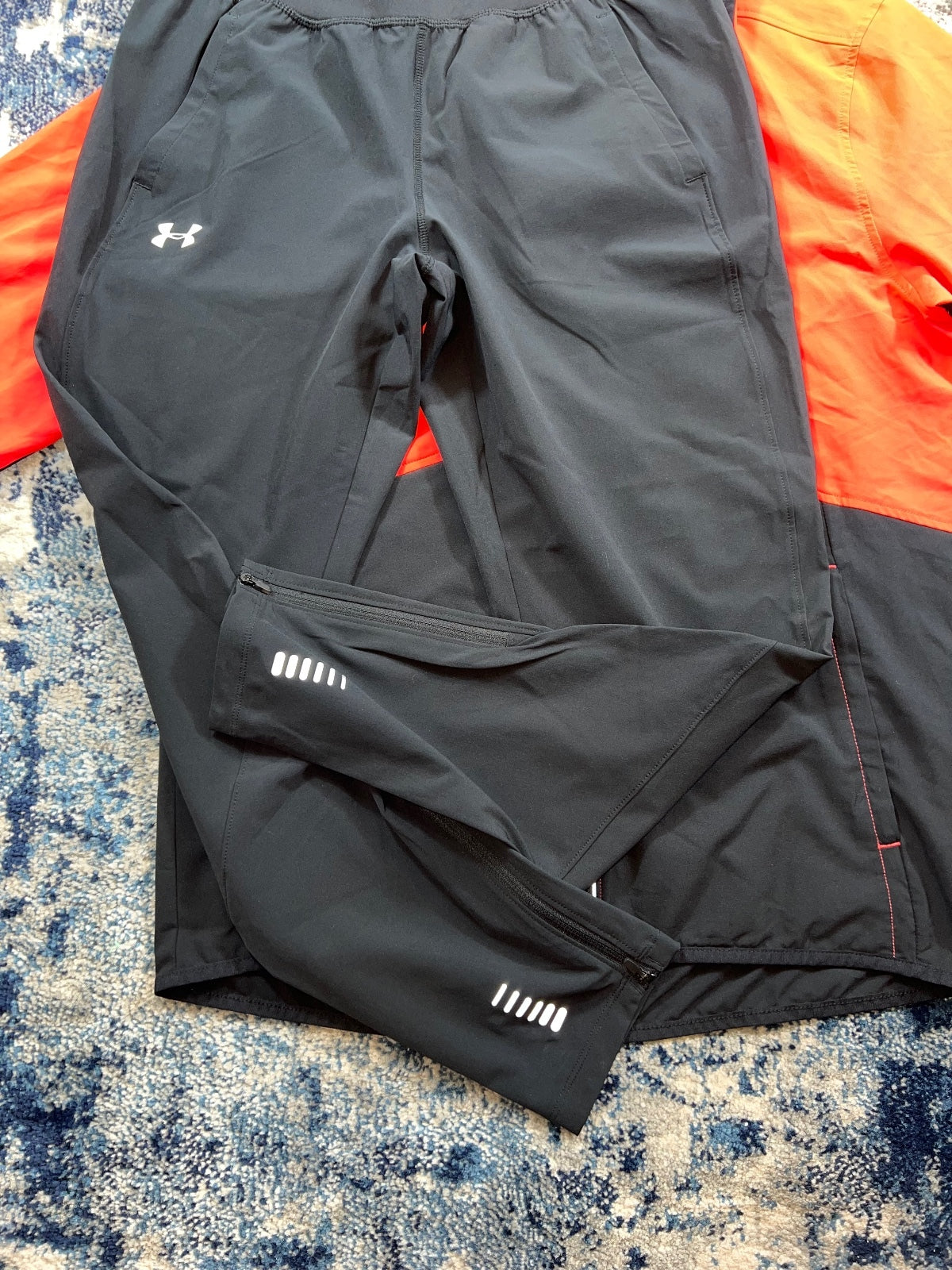 Under Armour XRun HeatGear Fitted Tracksuit – Black, Men's Medium in Black, men's Medium – detail view