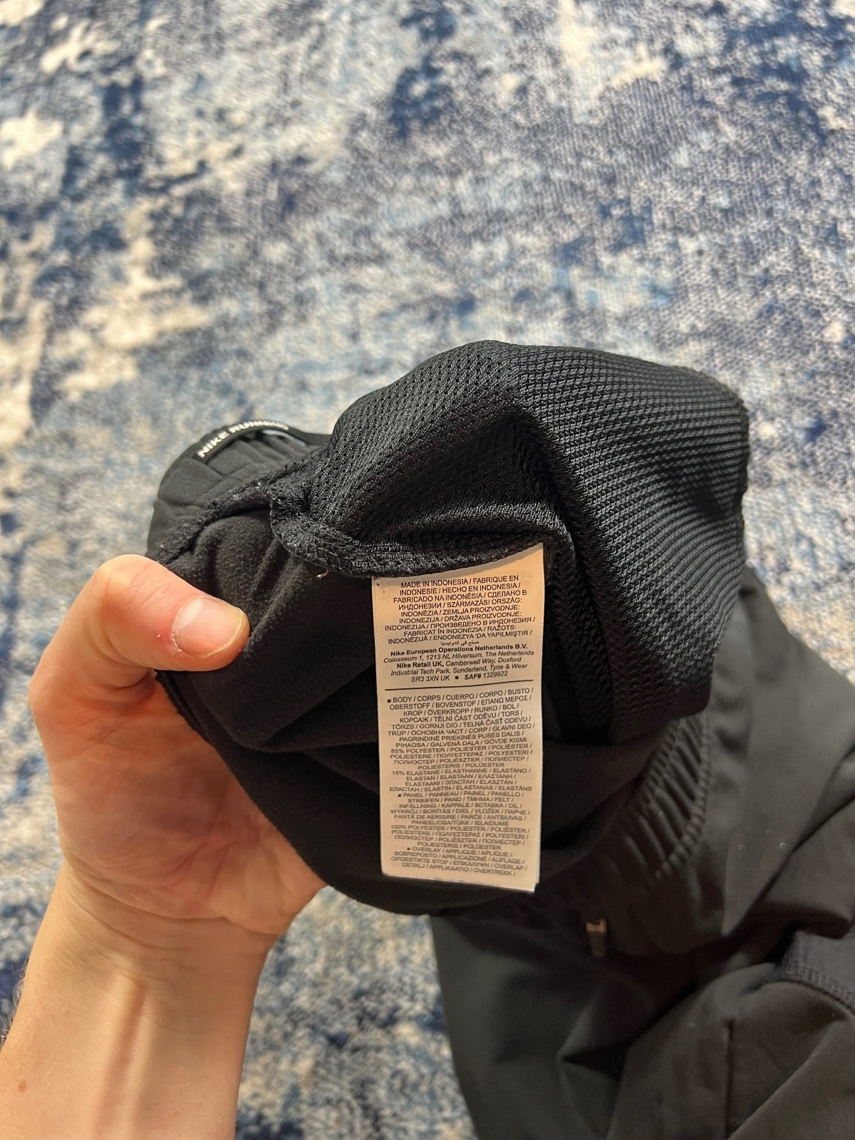 Nike Running Tracksuit Bottoms – Black, Men's Medium in Black, men's Medium – detail view