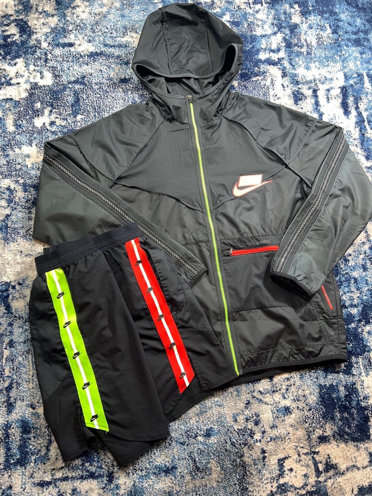 Nike Wildrun Meekz Windrunner / Flex Stride Shorts Tracksuit Set – Multi, Men's Large in Multi, men's Large – detail view