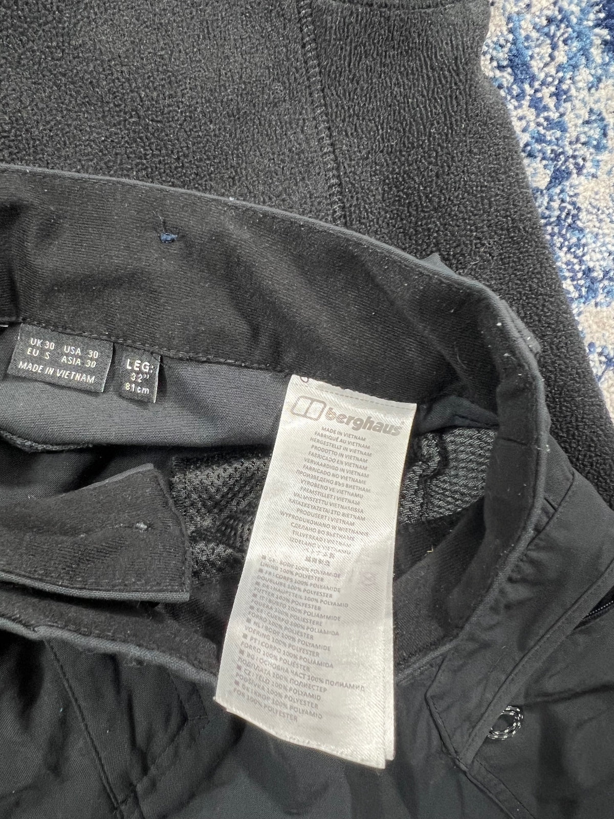 Berghaus Fleece Gilet Jacket / Cargo Walking Trousers Bundle Set - product image