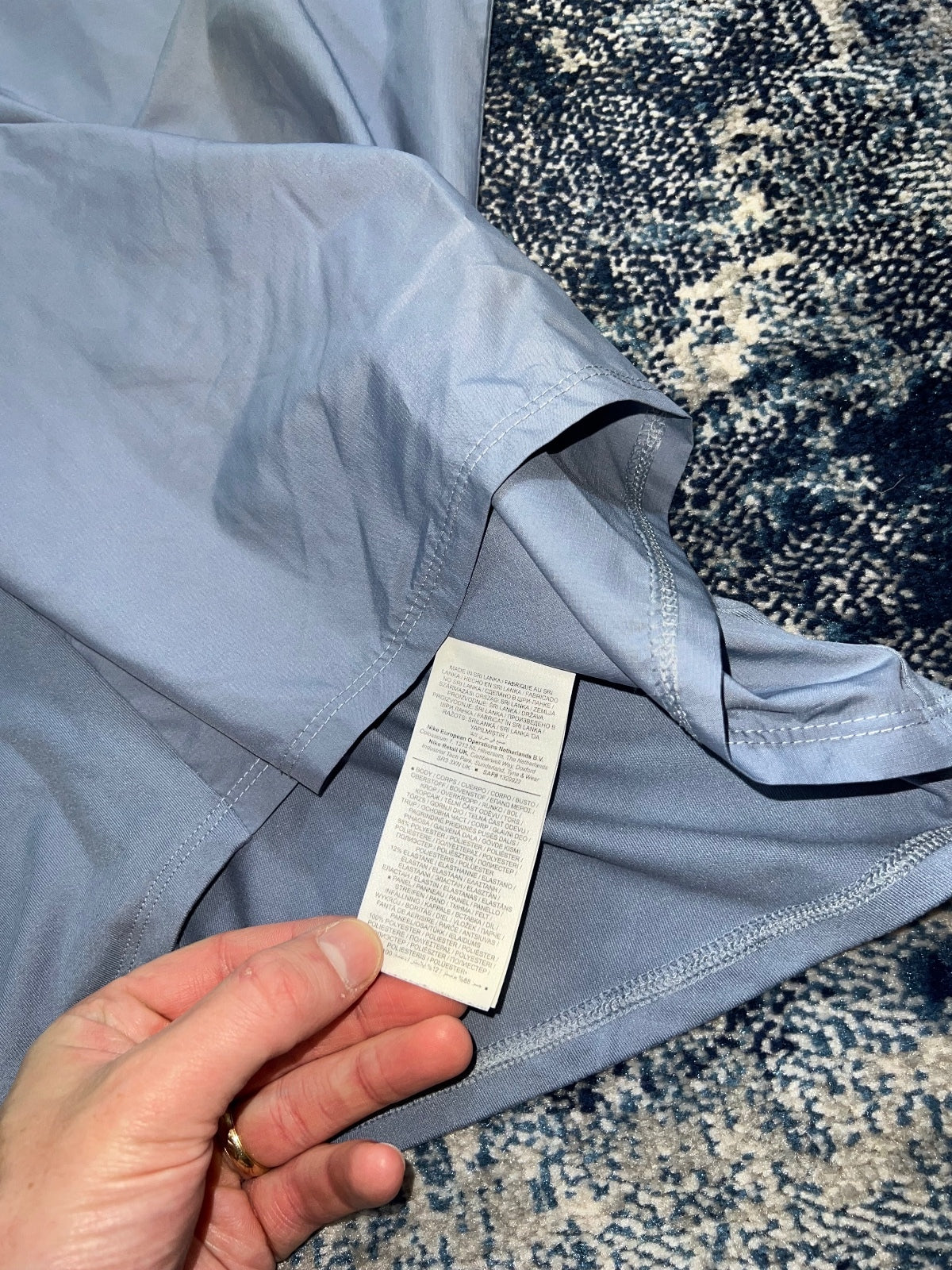 Nike Running Division Element 1/4 Zip – LightBlue, Men's Small in LightBlue, men's Small – detail view