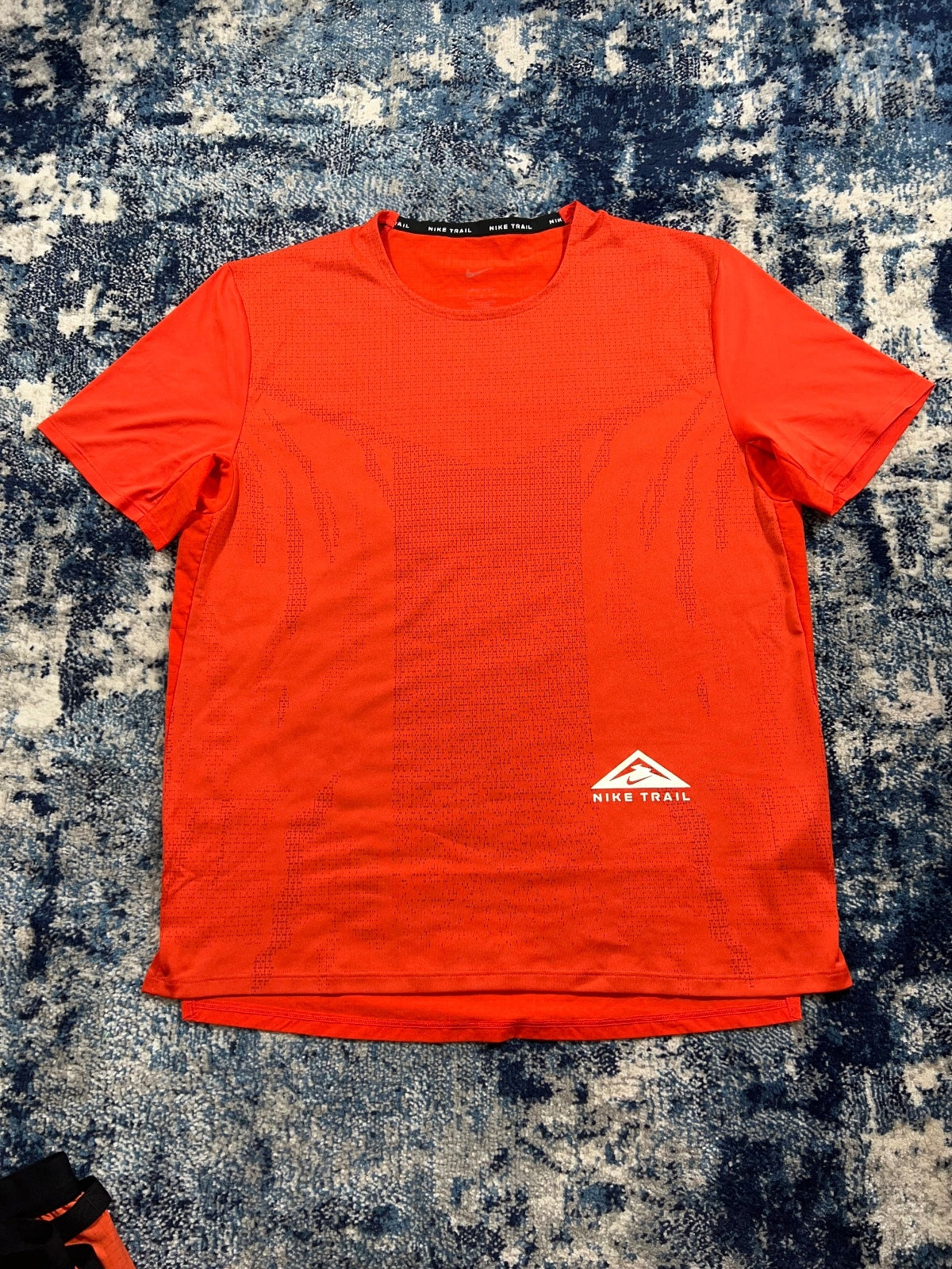 Nike Trail Miler T-Shirt / Flex Shorts Set – Orange, Men's Medium in Orange, men's Medium – detail view