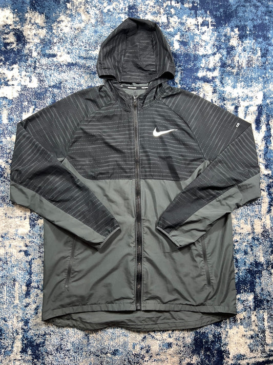 Nike Running Windrunner Jacket – Gray, Men's XL in Gray, men's XL – front view