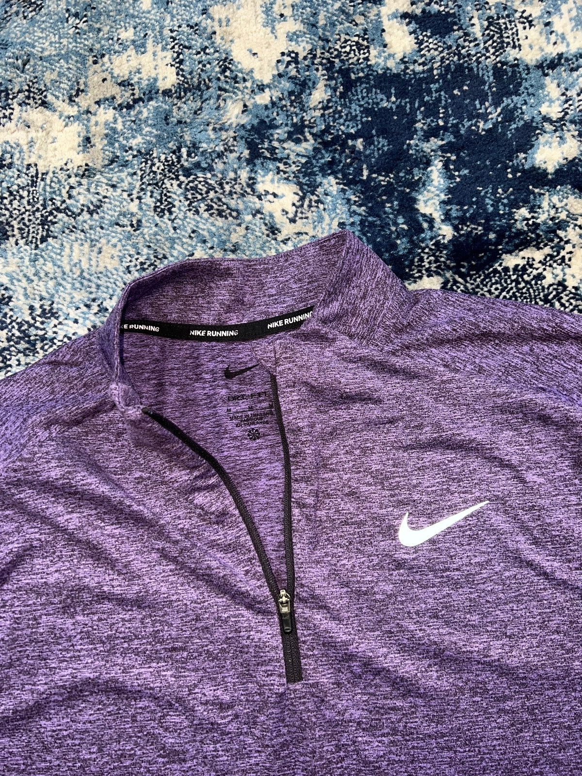 Nike Running Element 1/4 Zip – Purple, Men's Medium in Purple, men's Medium – alternate view