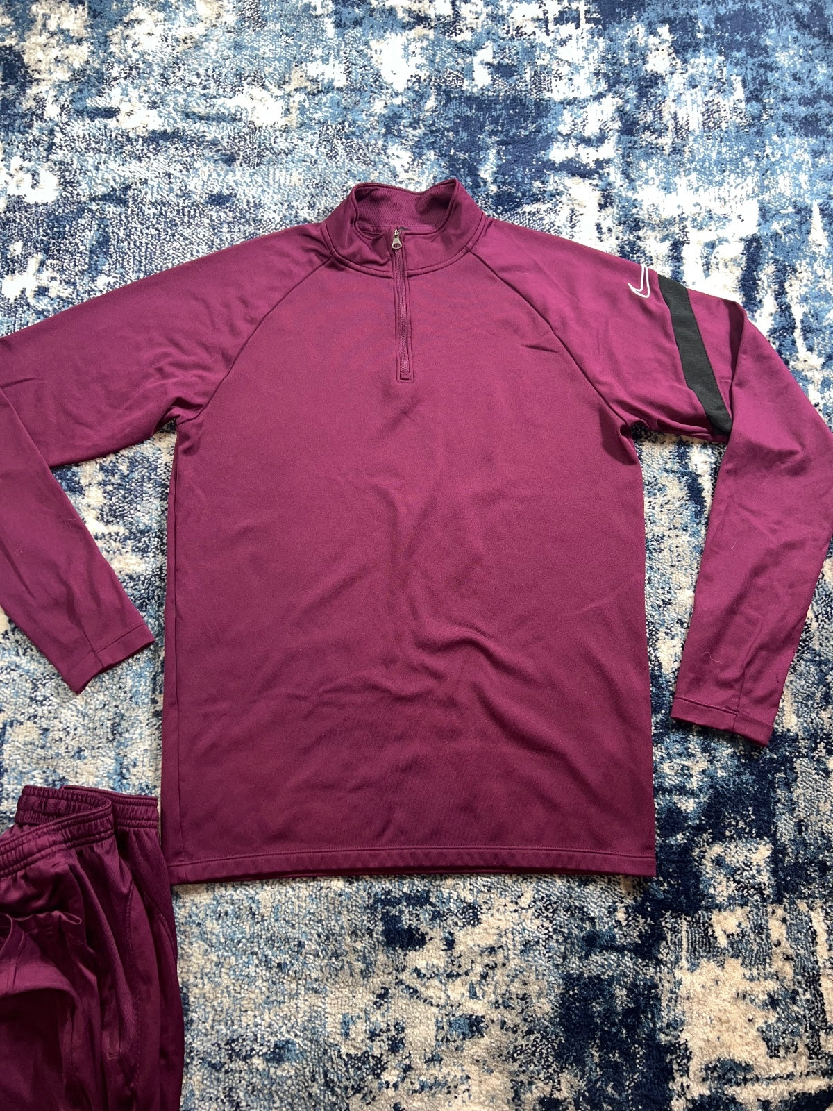 Nike Strike Academy Dri Fit Tracksuit Set – Burgundy, Men's Small in Burgundy, men's Small – detail view