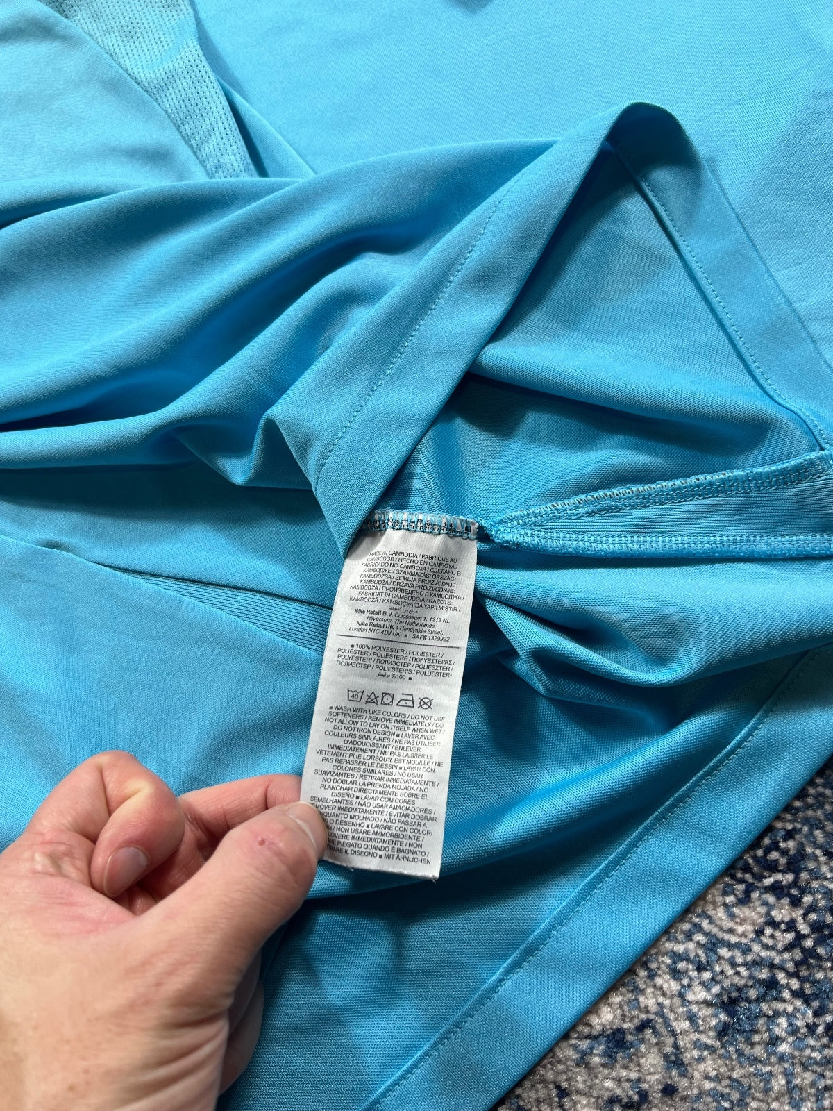 Nike Strike Academy Dri Fit 3 Piece Tracksuit Set – Blue, Men's Medium in Blue, men's Medium – detail view