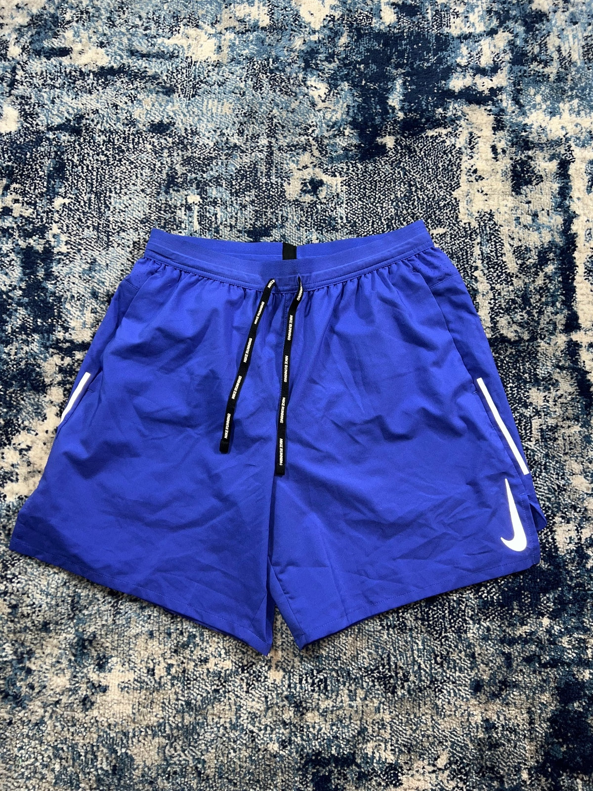 Nike Running Flex Stride Shorts – Navy, Men's Medium in Navy, men's Medium – detail view
