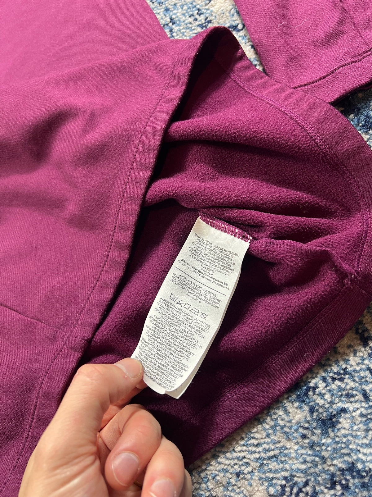 Nike Strike Academy Dri Fit Tracksuit Set – Burgundy, Men's Small in Burgundy, men's Small – detail view