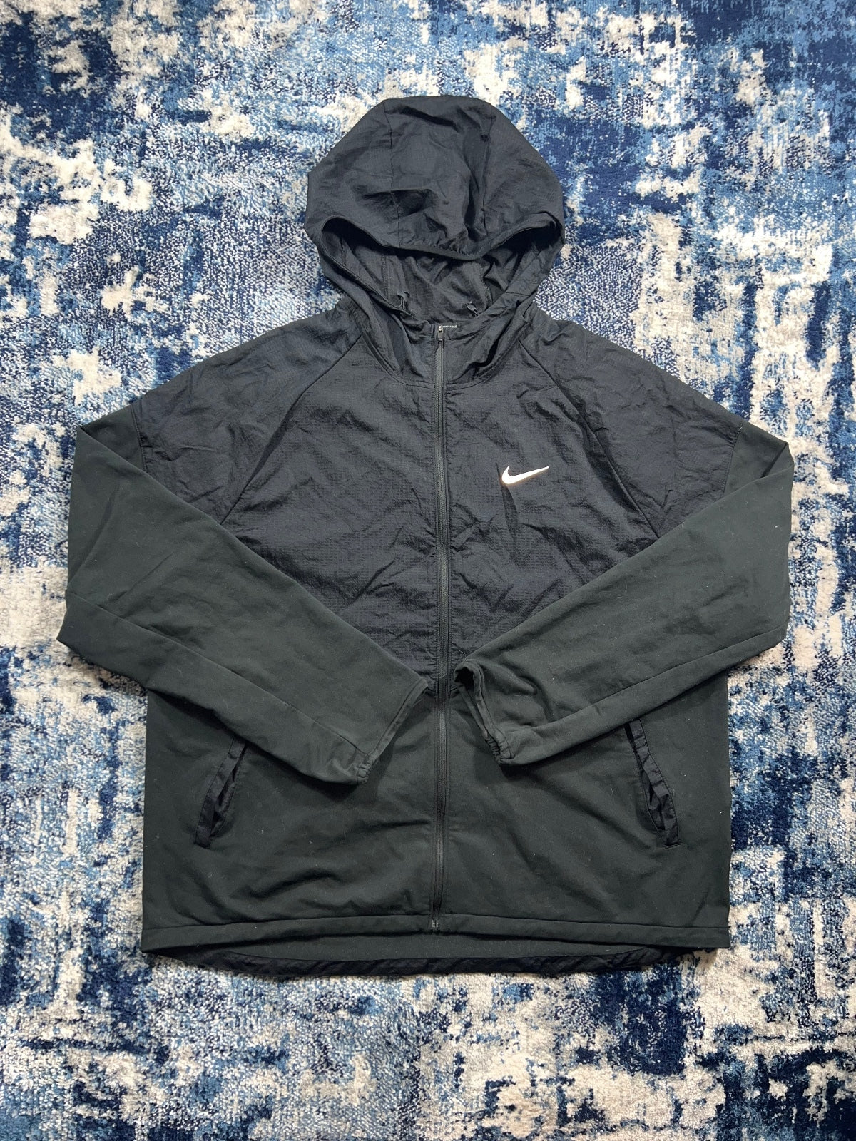 Nike Repel Miler Windrunner Jacket – Black, Men's XL in Black, men's XL – front view