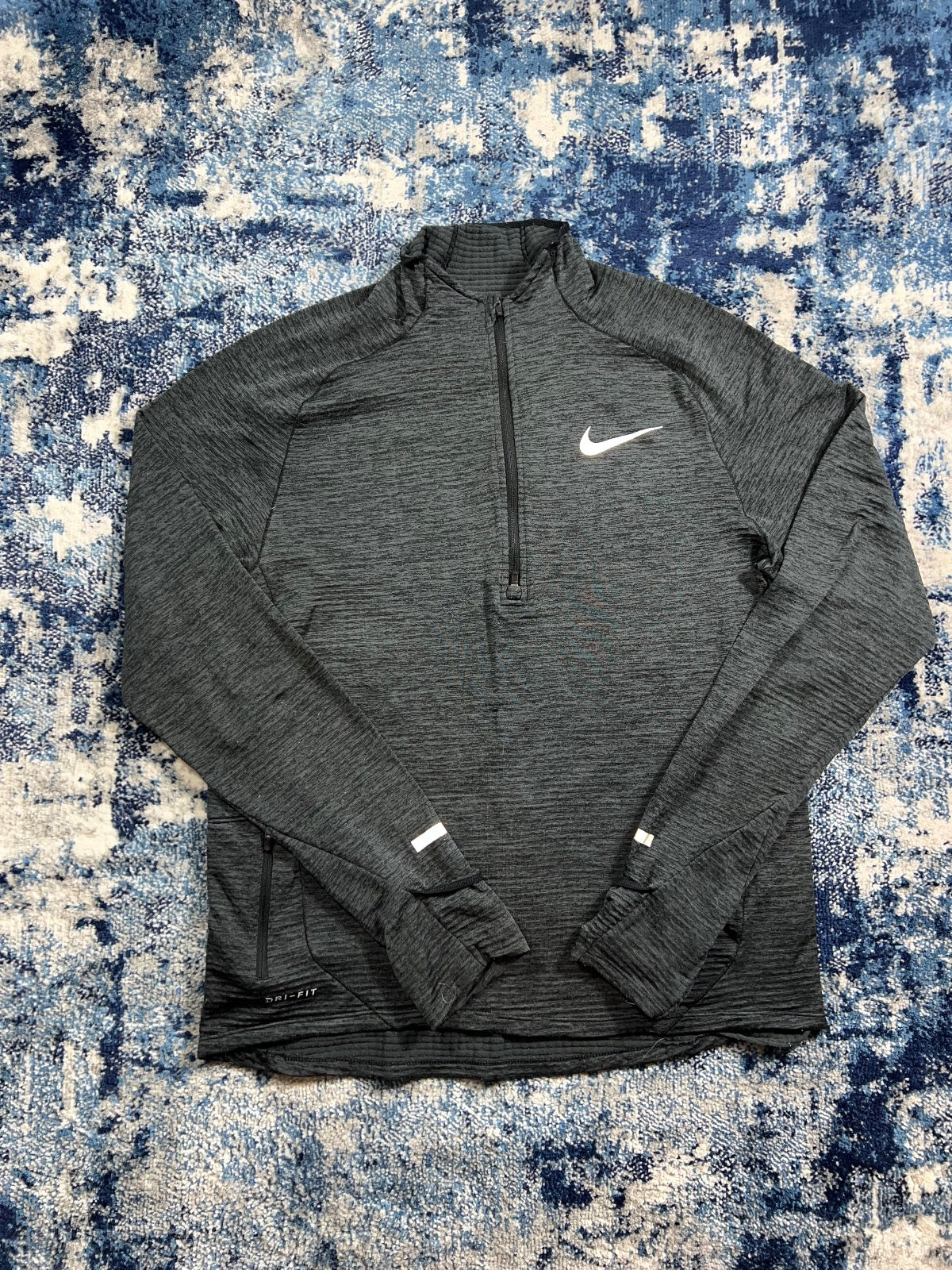 Nike Element Sphere Running 1/2 Zip – Gray, Men's Medium in Gray, men's Medium – front view