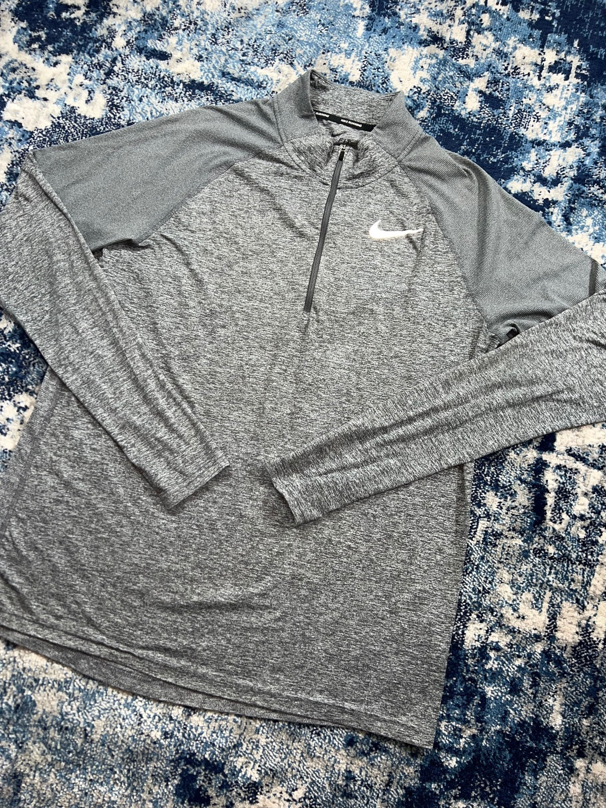 Nike Running Element 1/4 Zip – Gray, Men's Large in Gray, men's Large – alternate view