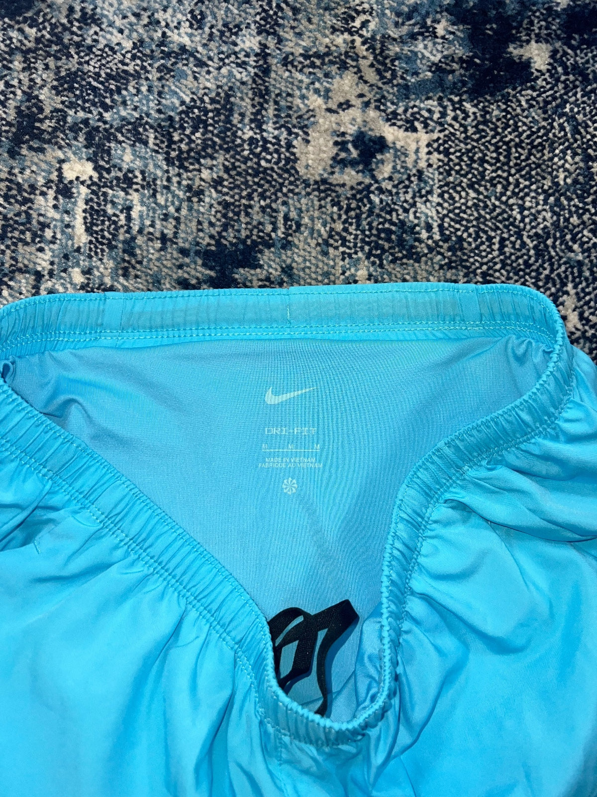 Nike Dri Fit Challenger Shorts – LightBlue, Men's Medium in LightBlue, men's Medium – detail view