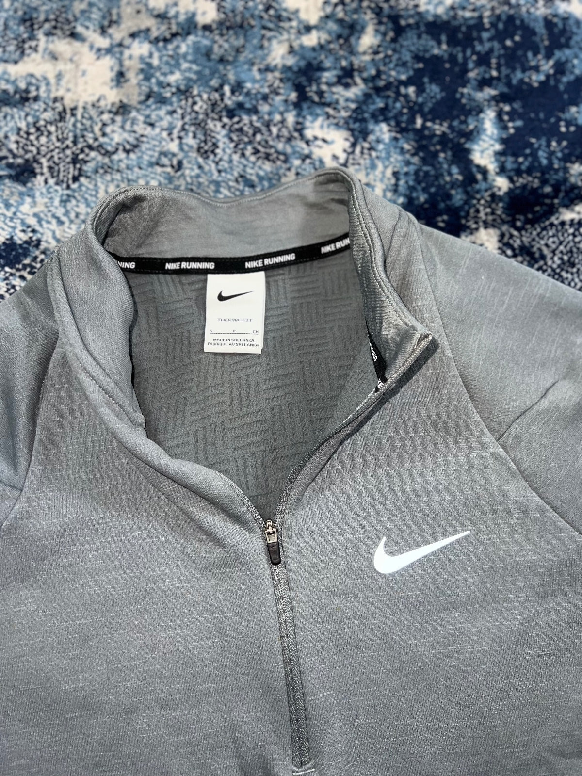 Nike Running Sphere Element Therma Fit 1/4 Zip – Gray, Men's Small in Gray, men's Small – alternate view