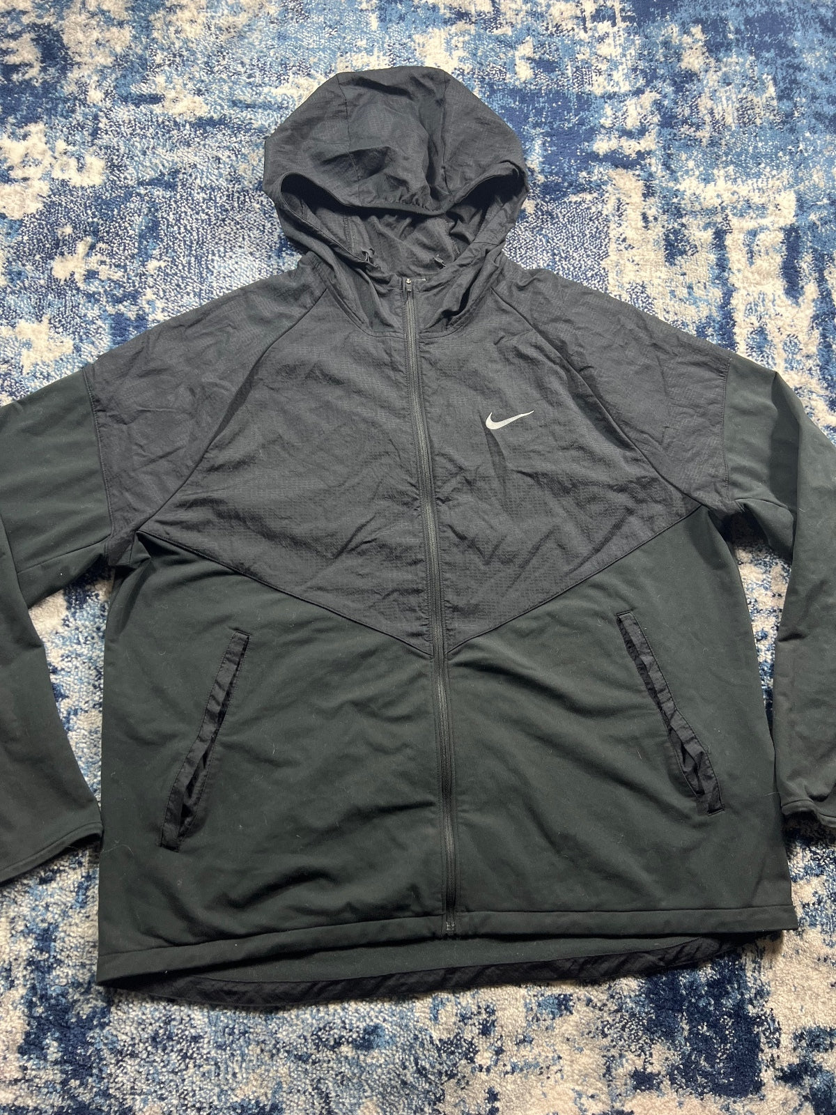 Nike Repel Miler Windrunner Jacket – Black, Men's XL in Black, men's XL – detail view
