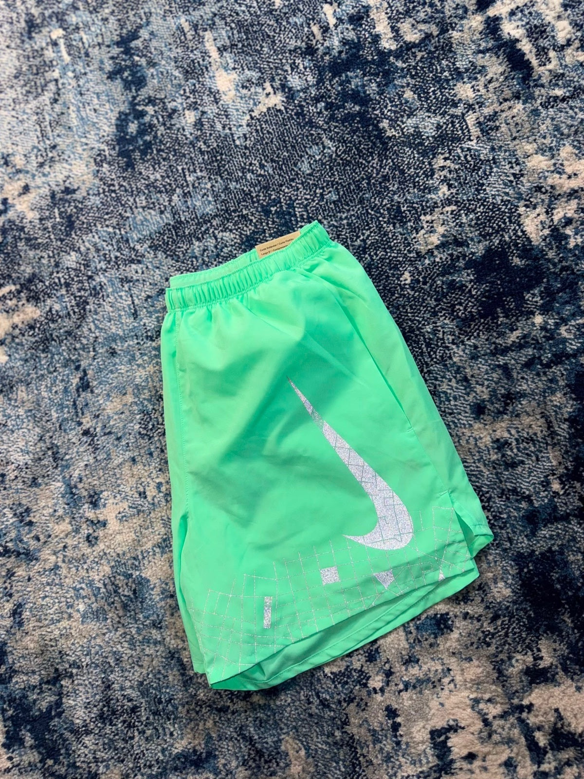Nike Flash Running Division Challenger Shorts – Mint, Men's Small in Mint, men's Small – alternate view