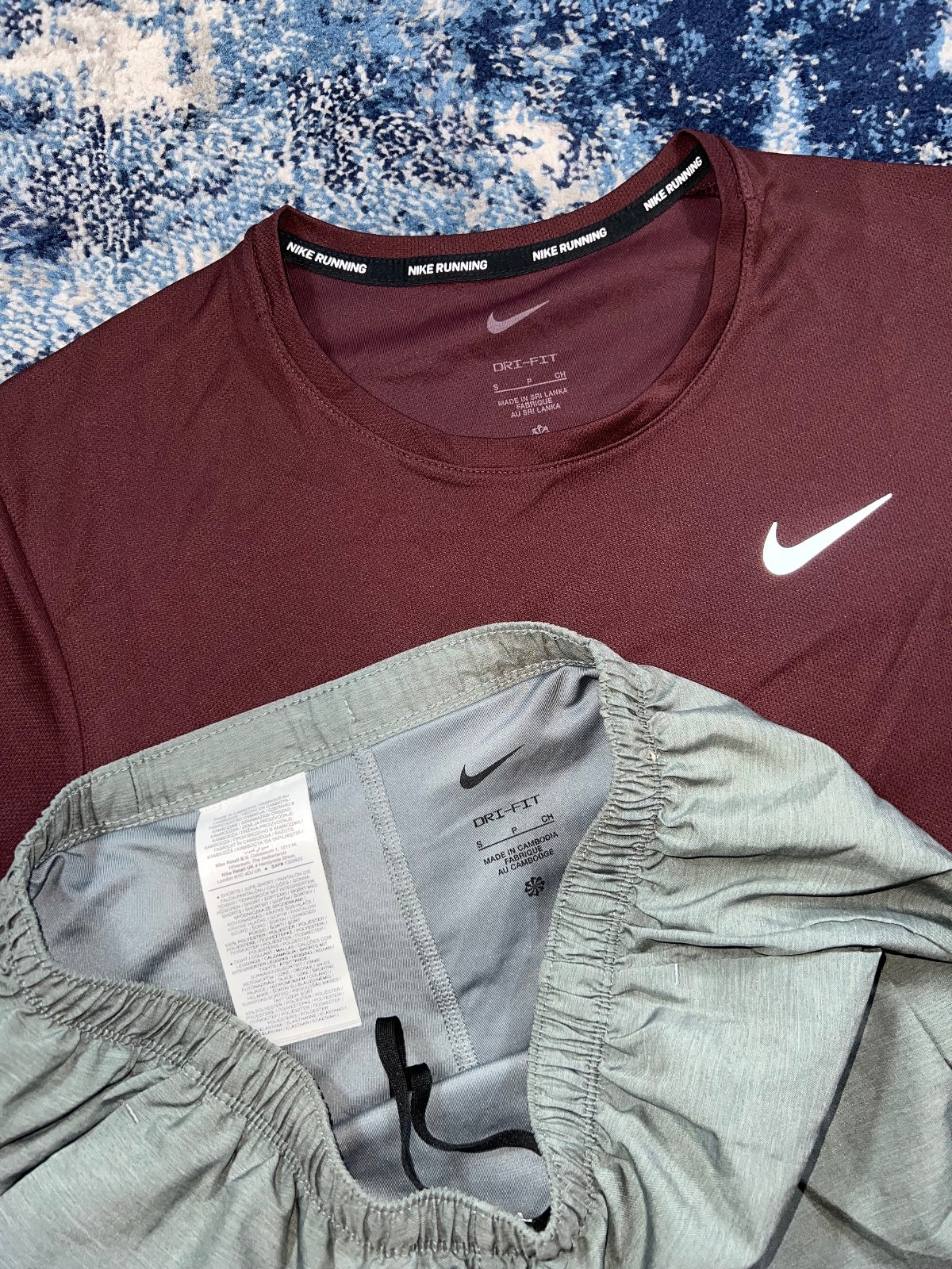 Nike Miler T-Shirt / Challenger Shorts Running Gym Set Small Men's - product image