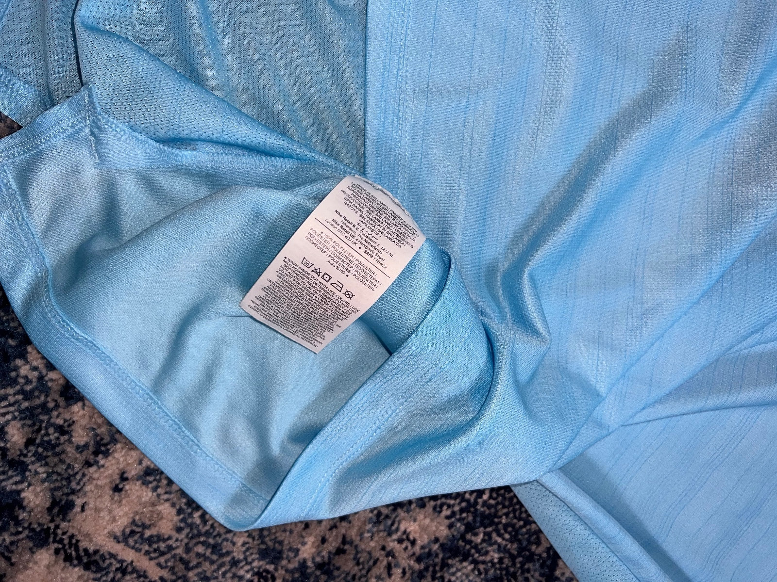 Nike Miler Dri Fit T Shirt – LightBlue, Men's Large in LightBlue, men's Large – alternate view