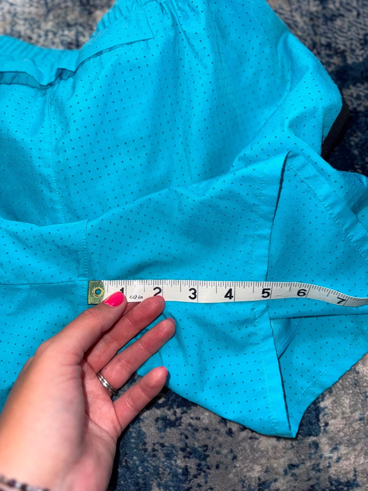 Nike Dri Fit Challenger Shorts – LightBlue, Men's Small in LightBlue, men's Small – detail view