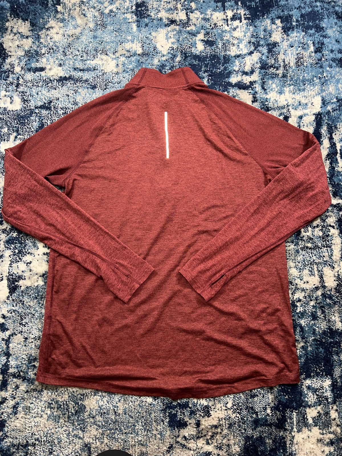 Nike Running Element 1/4 Zip – Burgundy, Men's Large in Burgundy, men's Large – detail view