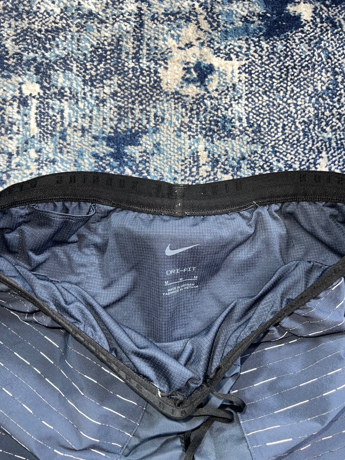 Nike Running Division Flex Stride Shorts – Navy, Men's Medium in Navy, men's Medium – detail view