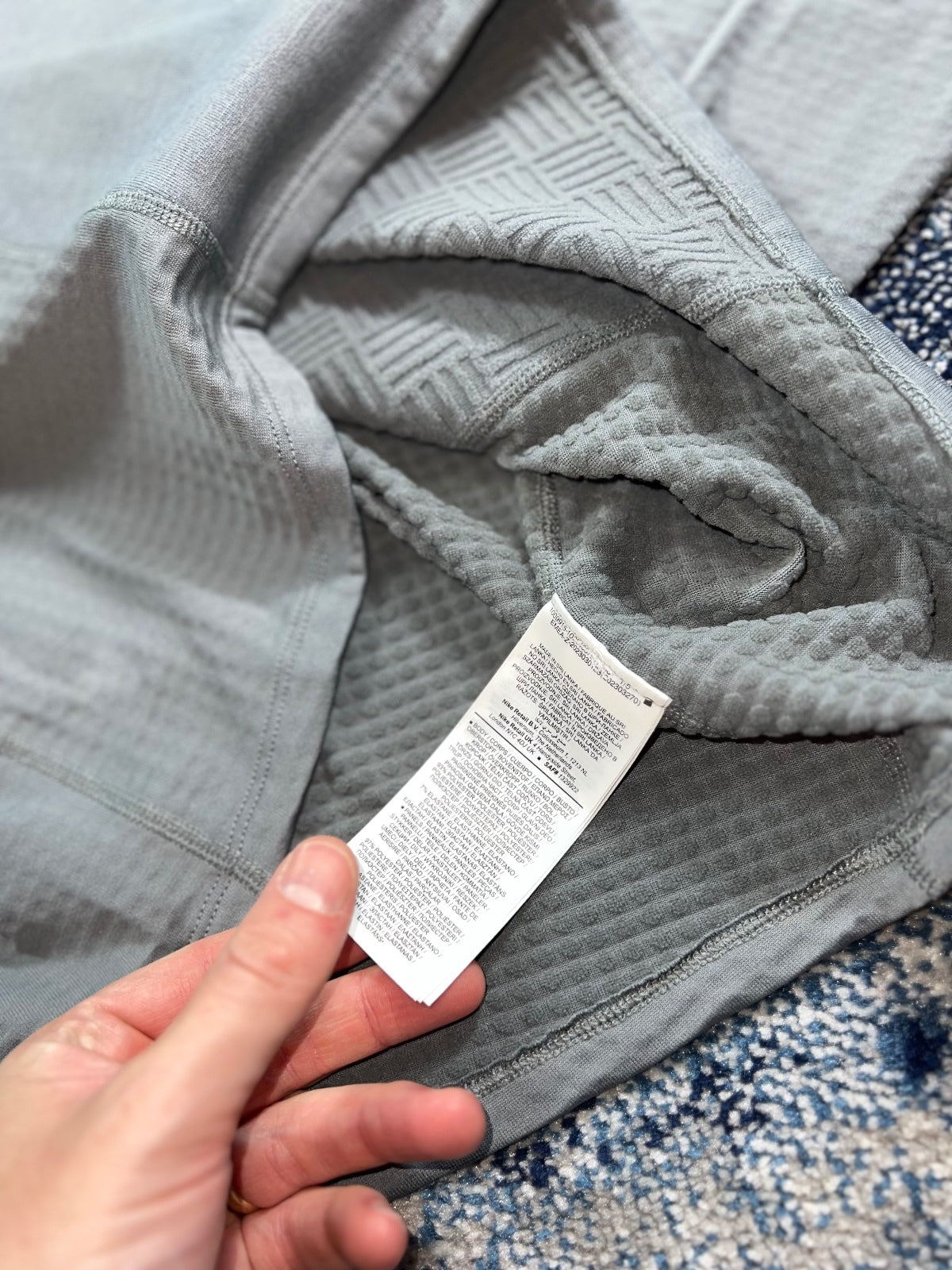 Nike Running Sphere Element Therma Fit 1/4 Zip – Gray, Men's Small in Gray, men's Small – detail view