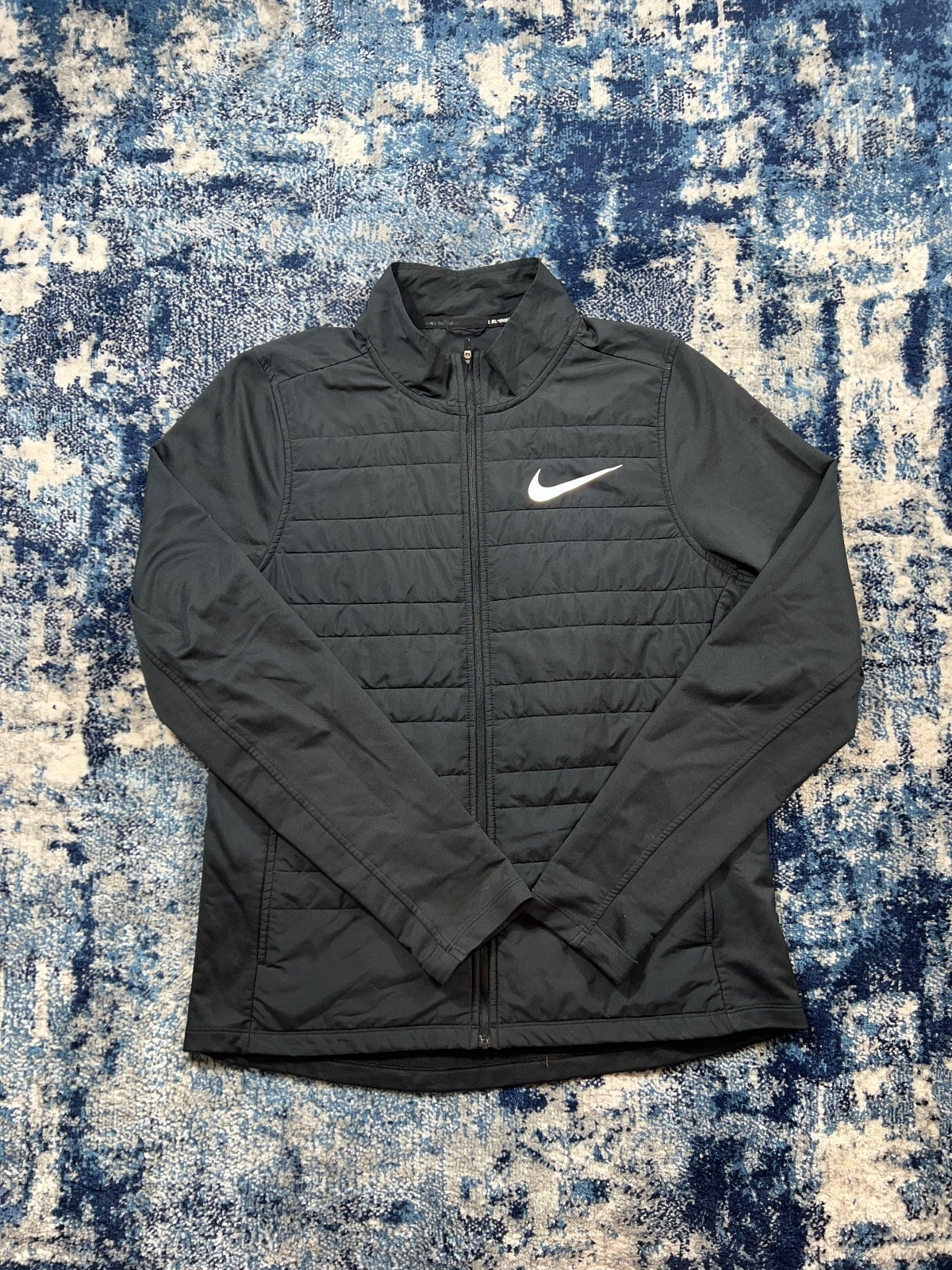Nike Running Dri Fit Padded Jacket – Black, Men's Medium in Black, men's Medium – front view