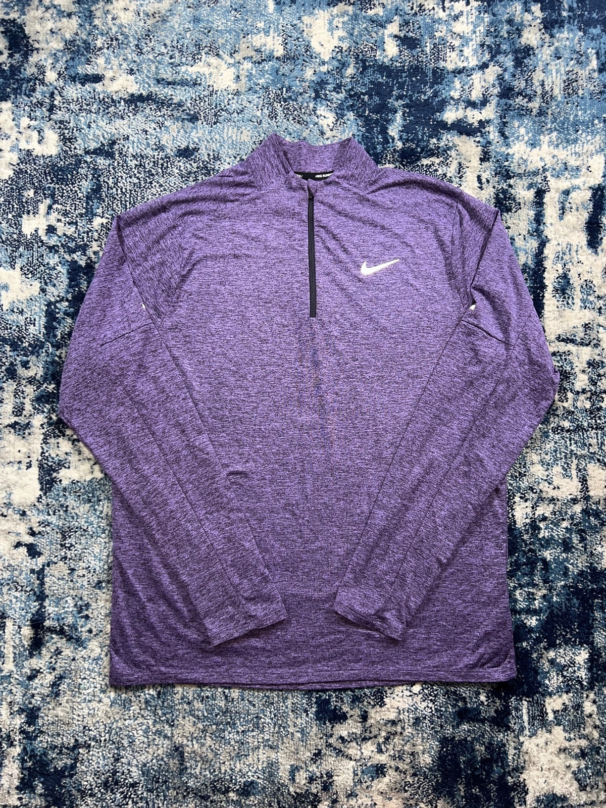 Nike Running Element 1/4 Zip – Purple, Men's Medium in Purple, men's Medium – front view