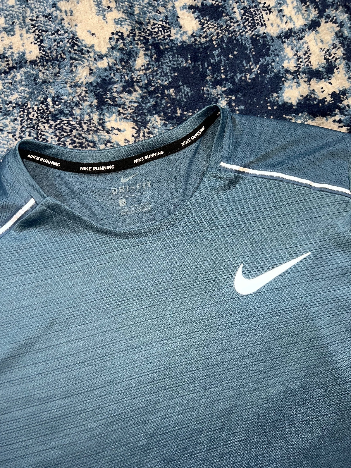 Nike Miler Long Sleeved T Shirt – LightBlue, Men's Large in LightBlue, men's Large – detail view