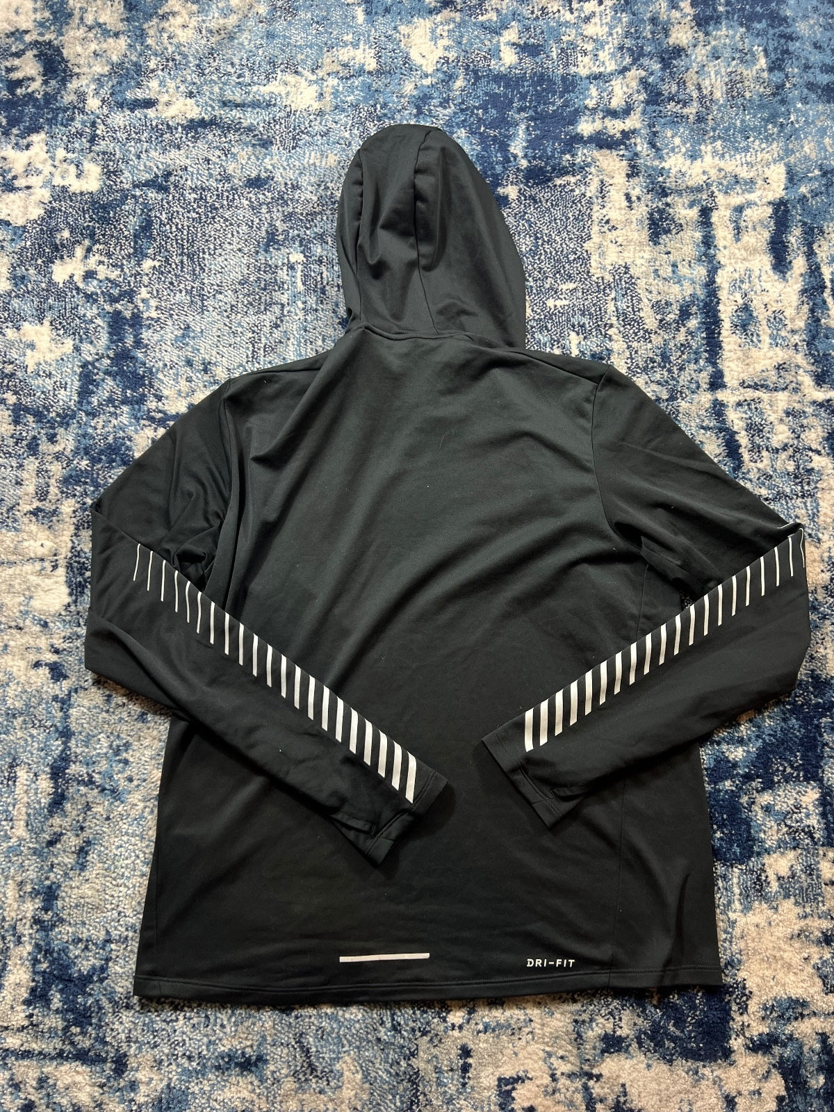 Nike Running Division 2 in 1 Jumper – Black, Women's Small in Black, men's Small – detail view