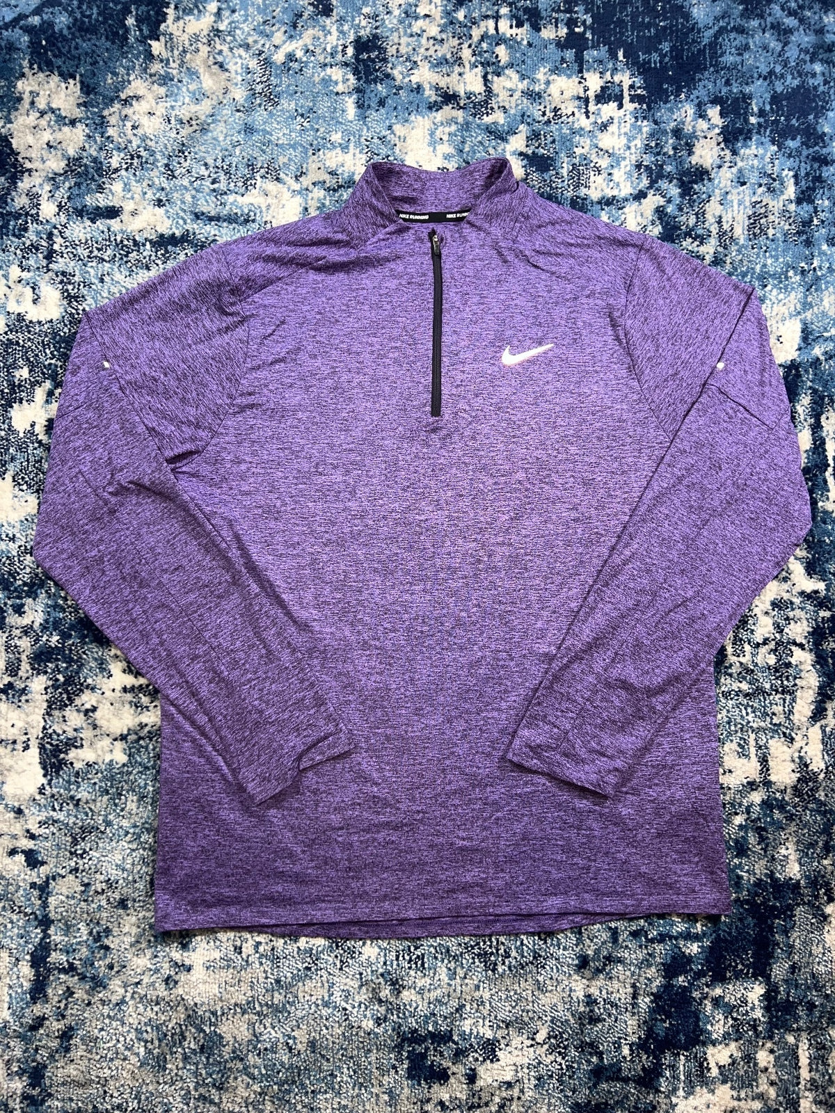 Nike Running Element 1/4 Zip – Purple, Men's Large in Purple, men's Large – front view