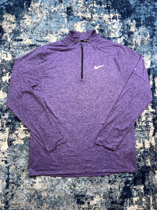 Nike Running Element 1/4 Zip – Purple, Men's Large in Purple, men's Large – front view