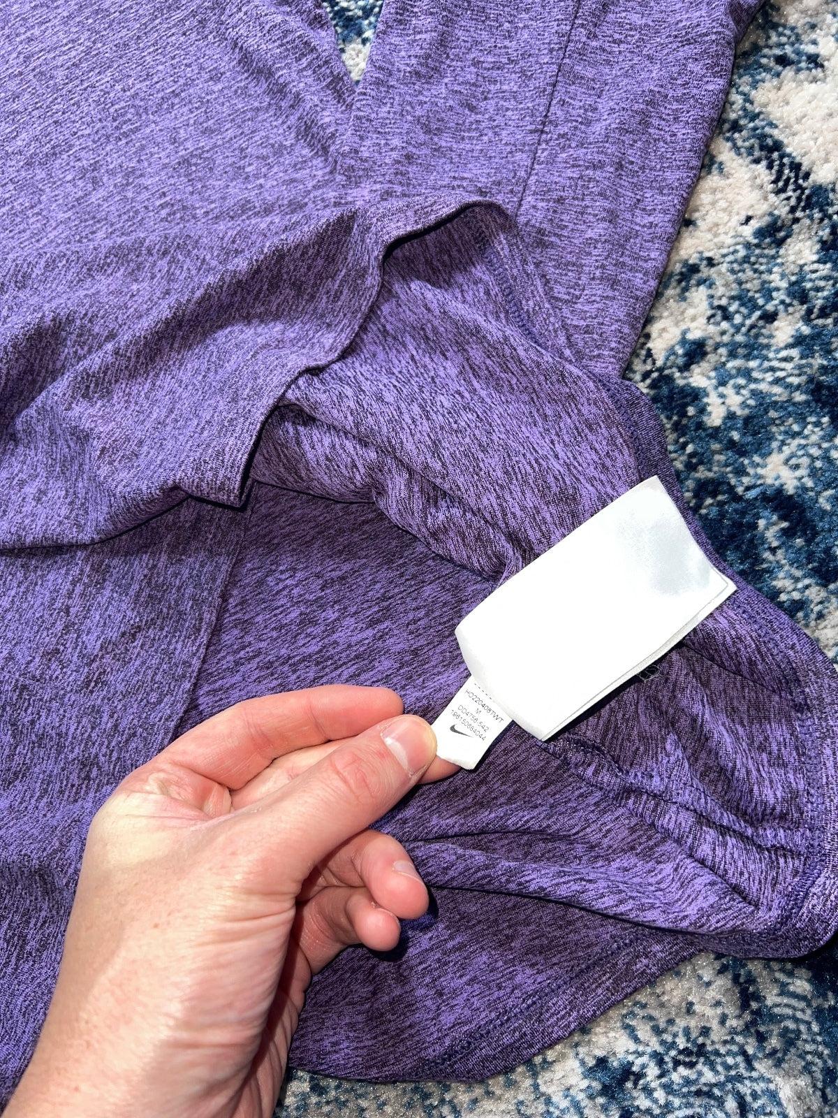 Nike Running Element 1/4 Zip – Purple, Men's Medium in Purple, men's Medium – detail view