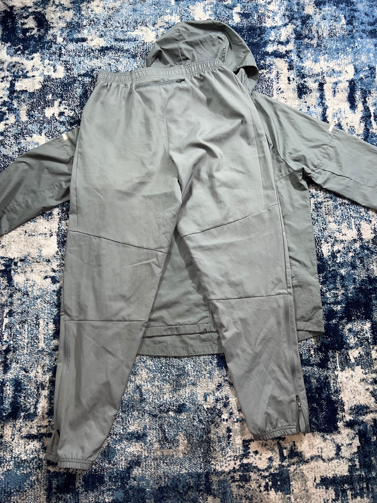Nike Repel Miler Windrunner men's smoke grey running set, size Small – view 8