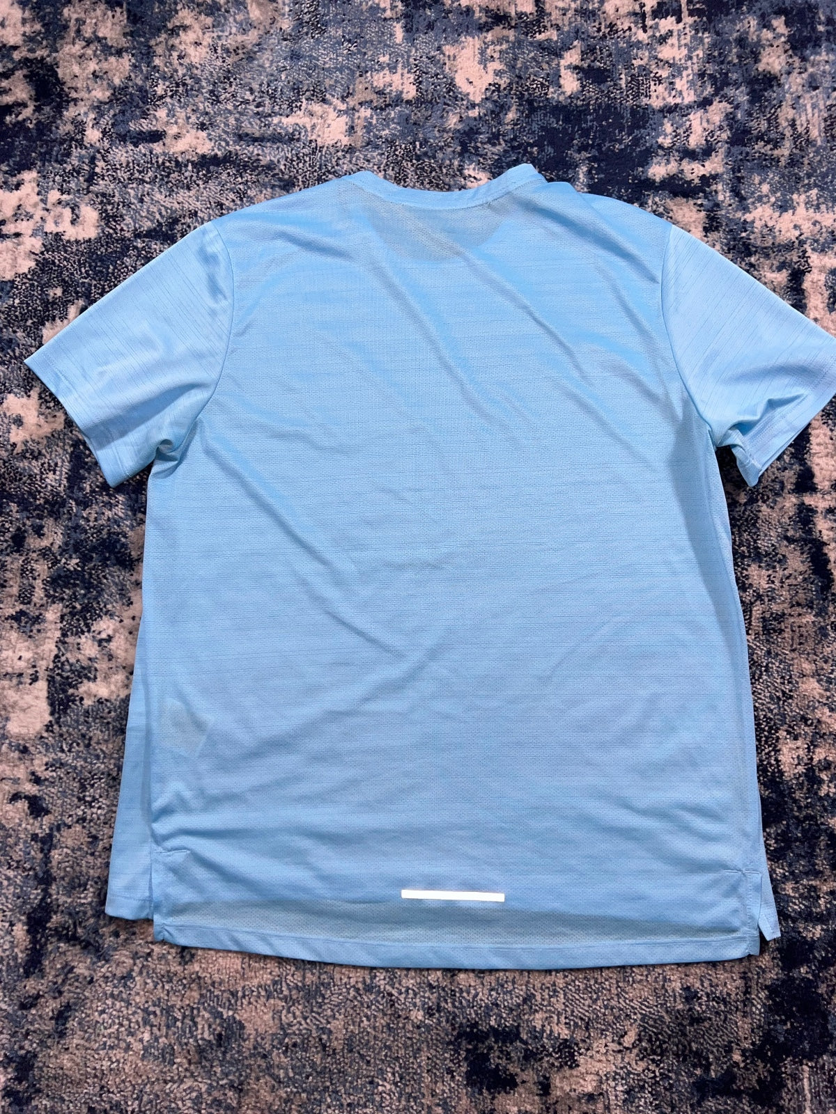 Nike Miler Dri Fit T Shirt – LightBlue, Men's Large in LightBlue, men's Large – detail view