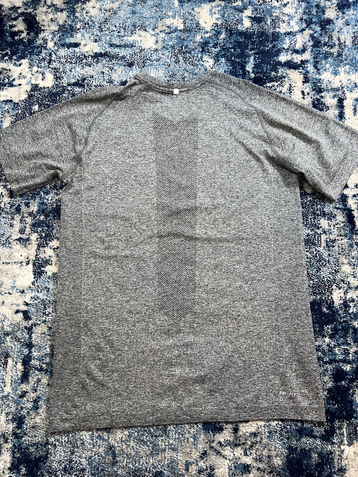 Nike Tech Knit Dri Fit Running T-Shirt – Gray, Men's XL in Gray, men's XL – detail view