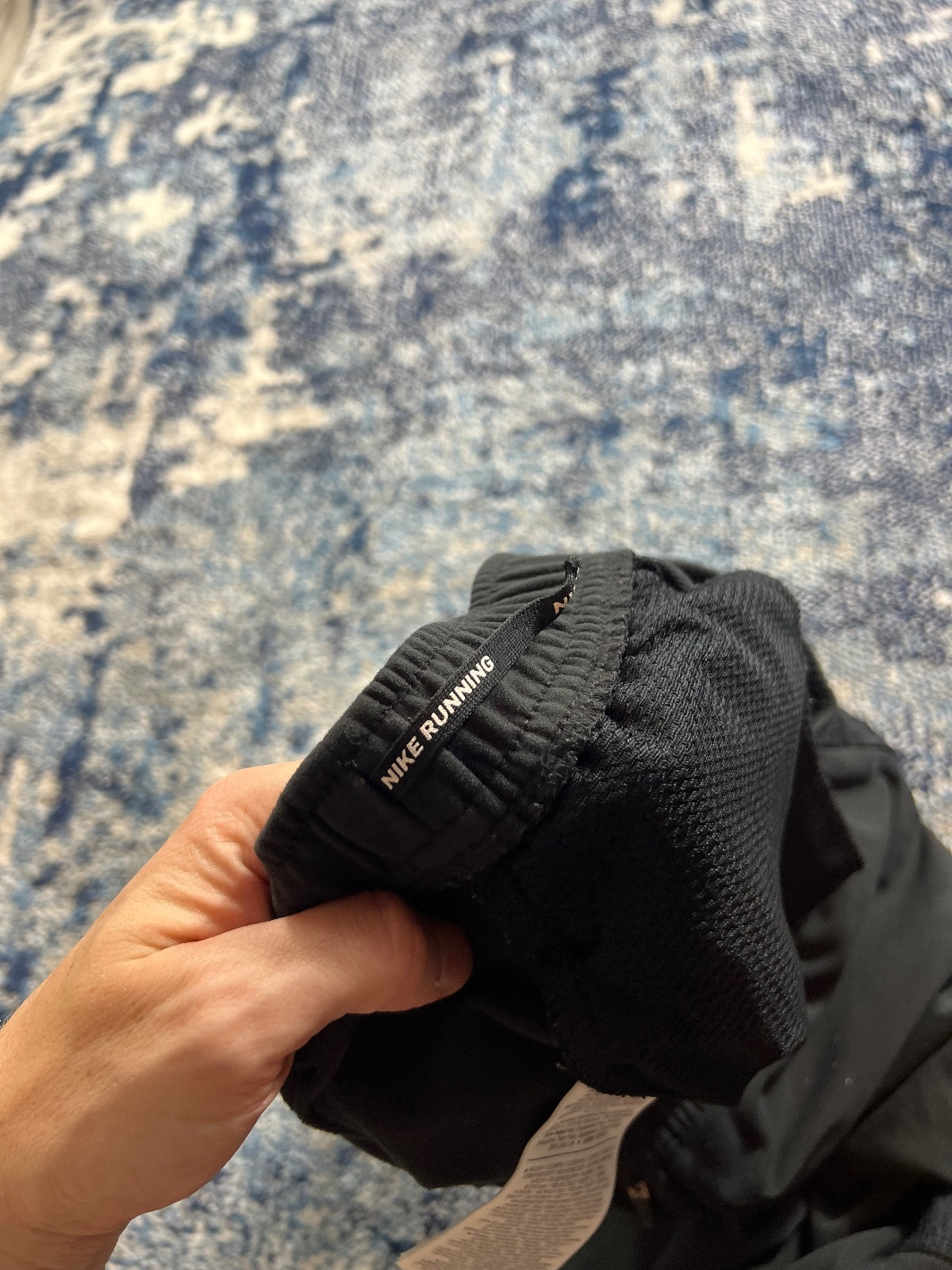 Nike Running Tracksuit Bottoms – Black, Men's Medium in Black, men's Medium – detail view