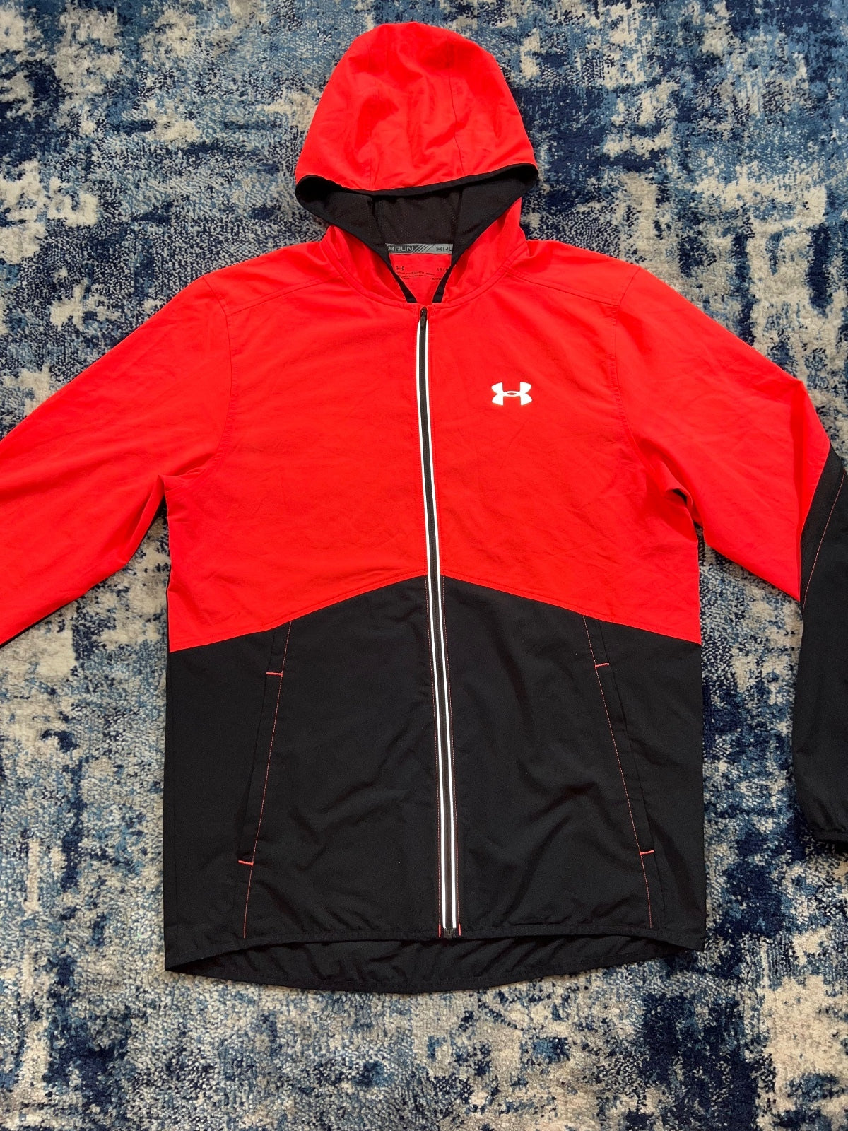 Under Armour XRun HeatGear Fitted Tracksuit – Black, Men's Medium in Black, men's Medium – detail view
