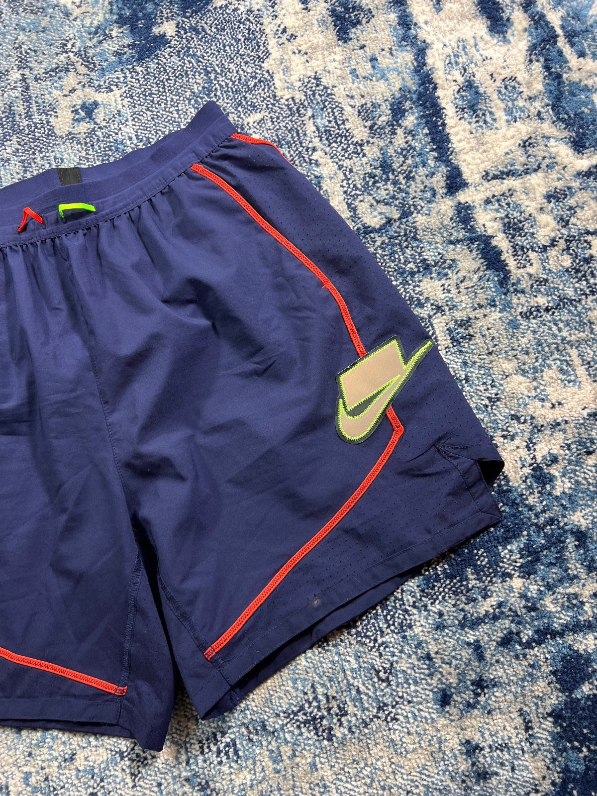 Nike Wildrun Meekz Flex Stride Shorts – Navy, Men's Small in Navy, men's Small – detail view